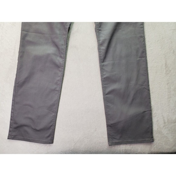 prAna Bridger Jeans‎ Men's 40 Light Gray Denim Flat Front Slim Fit Straight Leg - Picture 3 of 7